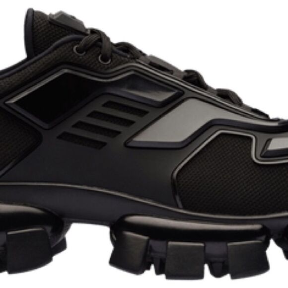 PRADA CLOUDBUST THUNDER BLACK SNEAKERS MEN’S SIZE EU 42-43/ US 9.5 - Picture 4 of 4